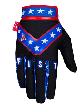 FIST Handwear Evel Knievel black Youth gloves mx moto bmx mountain bike front 